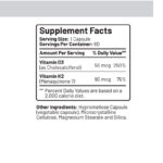 LiveGood Vitamin D3-K2 2000 Supplement Facts